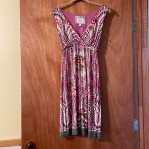 🎉3 for $30.🎉 Cute Chelsea & Violet summer dress, pinks, gray, wht, brn (mlb)